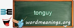 WordMeaning blackboard for tonguy